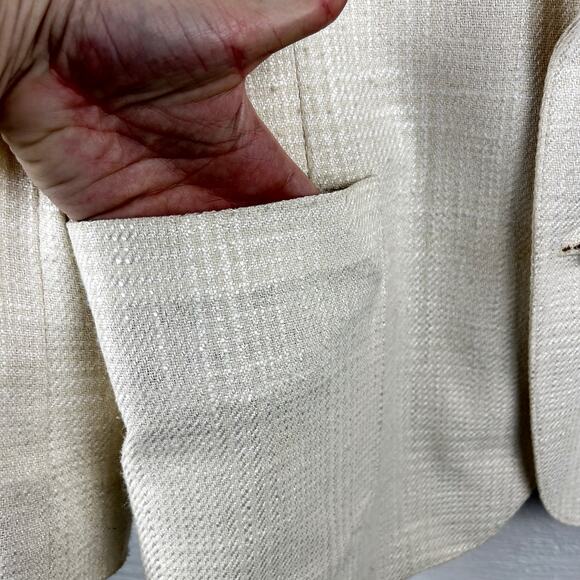 Levi Strauss Tailored Classics Vintage Cream Blazer – Classic Fit,‎ L - Picture 9 of 12